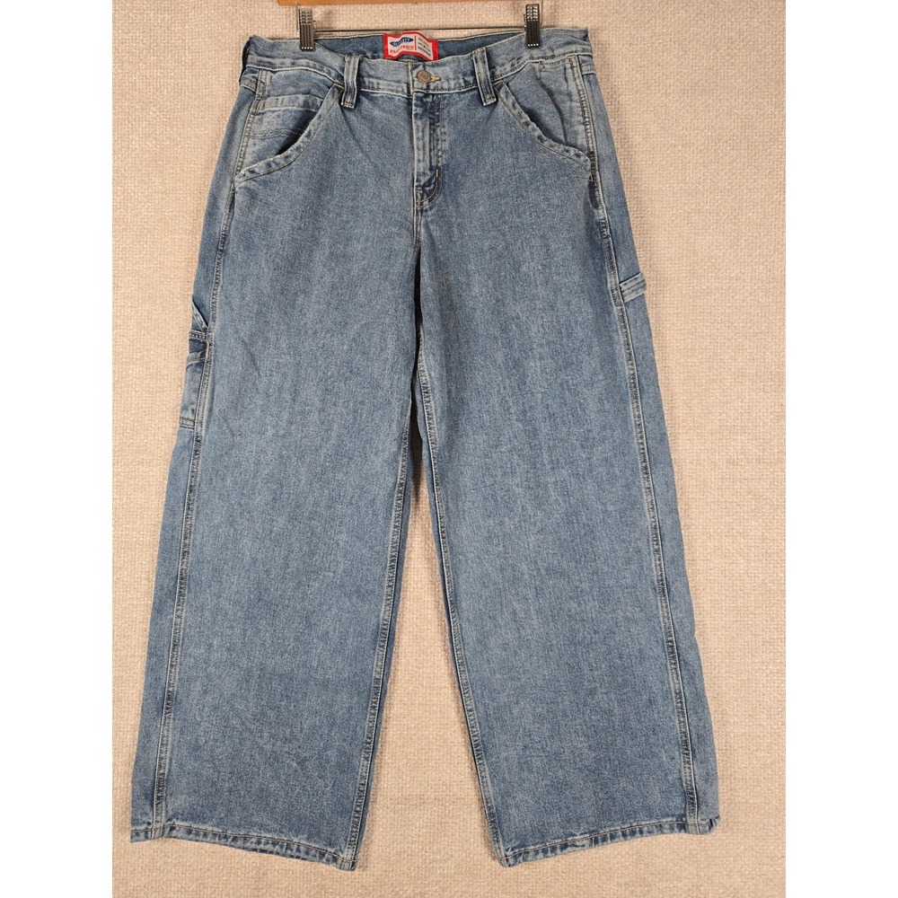 Old Navy Painter's‎ Pants Reissue Women's Size 12 Denim Carpenter Blue Jeans Y2K